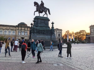Silent Disco durch die Altstadt in Dresden